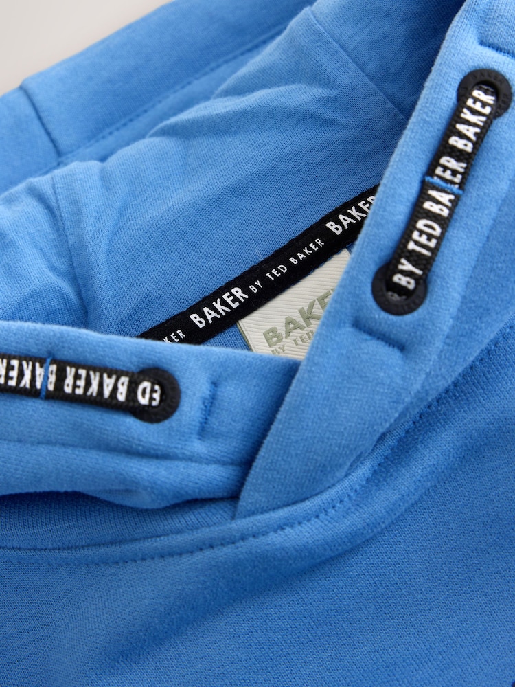 Azul medio - Baker by Ted Baker Overhead Hoodie - Imagen 6 de 6