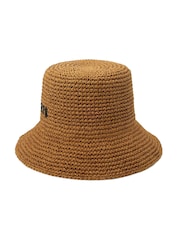 AllSaints Brown Colligiate Straw Cloche Hat - Image 3 of 4