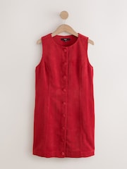 Red Cord Button Through Mini Dress - Image 1 of 3