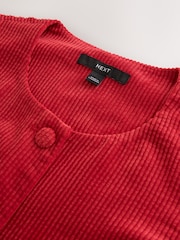 Red Cord Button Through Mini Dress - Image 3 of 3
