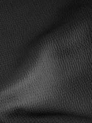 Black Asymetric Sheer Cape Textured Satin Midi Dress - Image 6 of 8