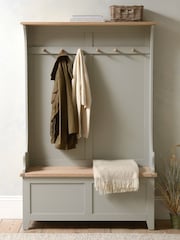 Cotswold Company Dove Grey Chester Hallway Cupboard - Image 1 of 6