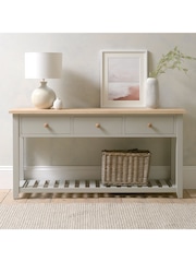 Cotswold Company Dove Grey Chester Console Table - Image 1 of 8
