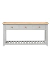 Cotswold Company Dove Grey Chester Console Table - Image 5 of 8