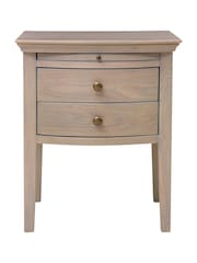 Cotswold Company Smoked Oak Winchcombe 2 Drawer Bedside Table - Image 1 of 5