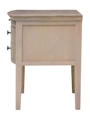 Cotswold Company Smoked Oak Winchcombe 2 Drawer Bedside Table - Image 2 of 5