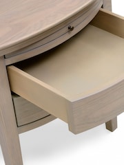 Cotswold Company Smoked Oak Winchcombe 2 Drawer Bedside Table - Image 3 of 5