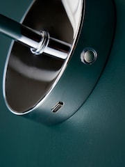 BHS Chrome Alegra USB-C Rechargeable Shaded Wall Light - Image 3 of 7