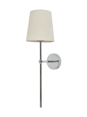 BHS Chrome Alegra USB-C Rechargeable Shaded Wall Light - Image 4 of 7