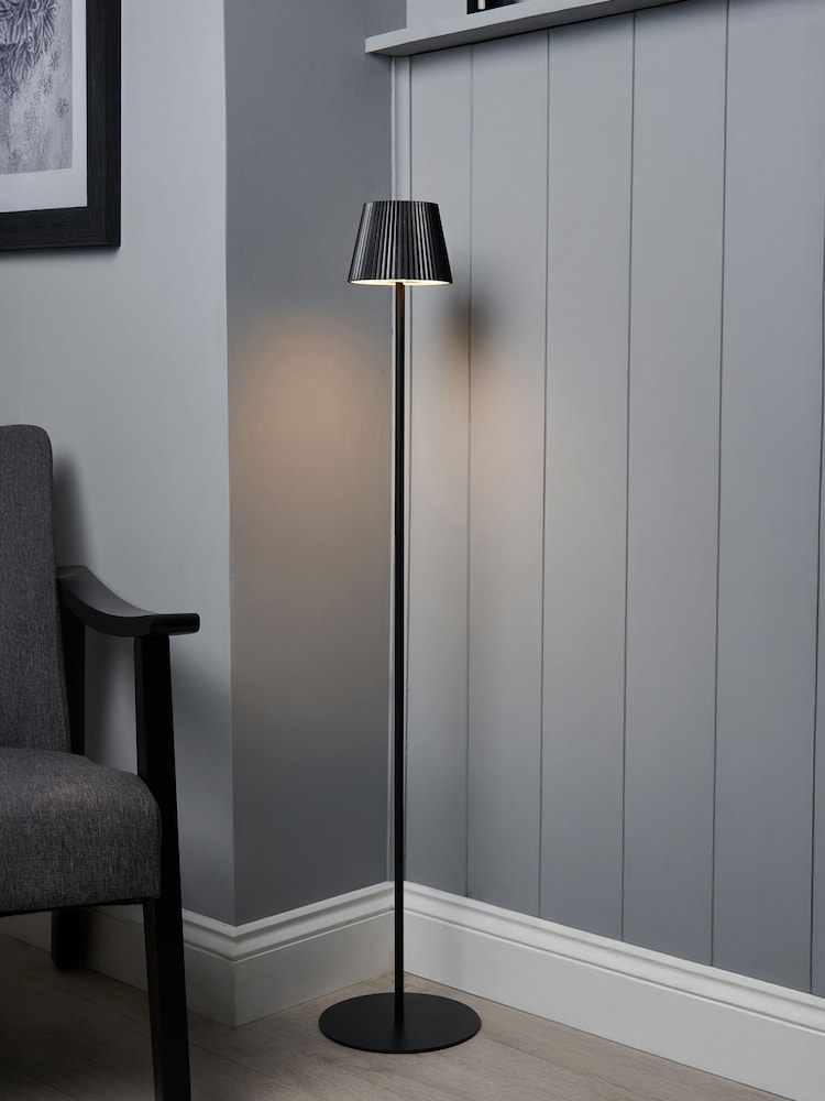 BHS Black Esther USB-C Rechargeable Floor Lamp - Image 1 of 6