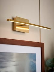 BHS Satin Brass USB-C Rechargeable Picture Light - Image 1 of 7