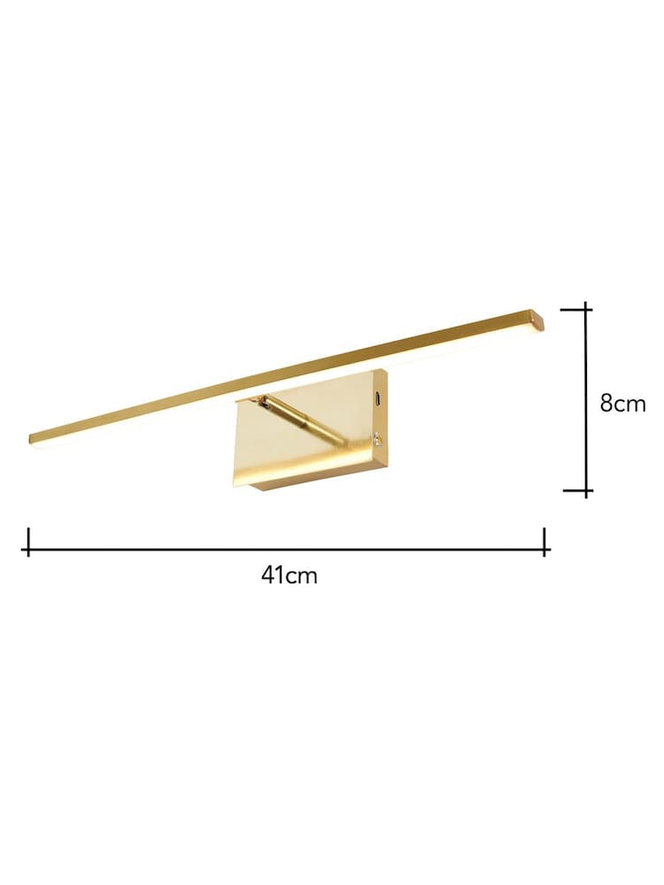 BHS Satin Brass USB-C Rechargeable Picture Light - Image 7 of 7