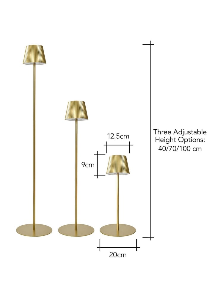 BHS Gold Esther USB-C Rechargeable Floor Lamp - Image 7 of 7