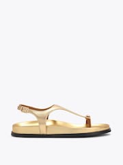 KG Kurt Geiger Gold RIRA Sandals - Image 1 of 4