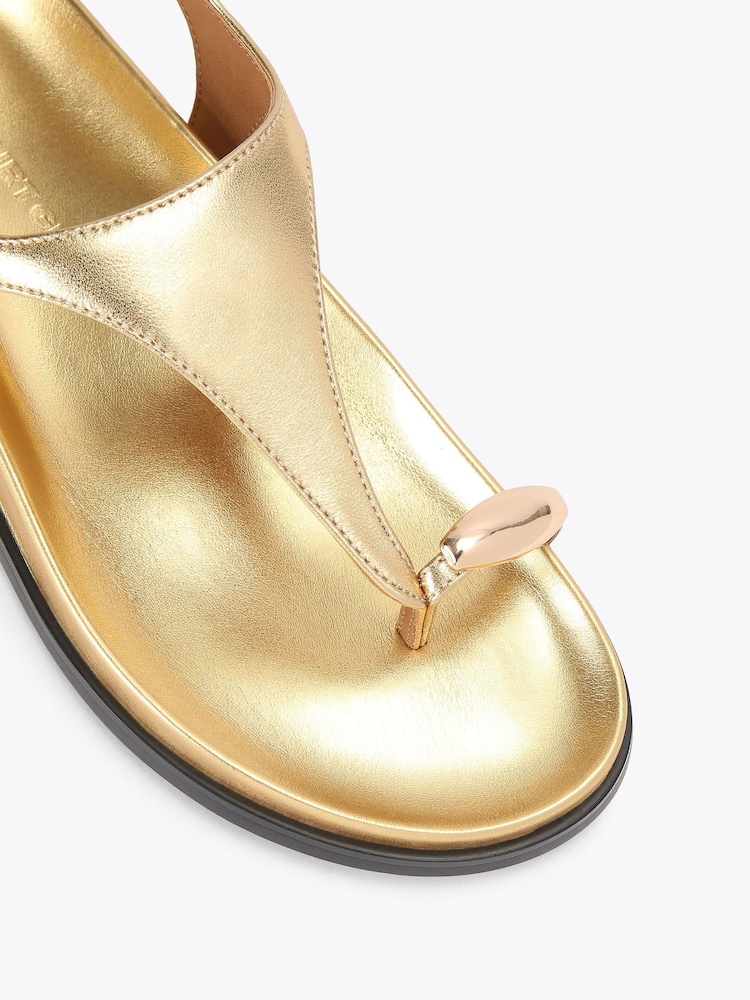 KG Kurt Geiger Gold RIRA Sandals - Image 5 of 5