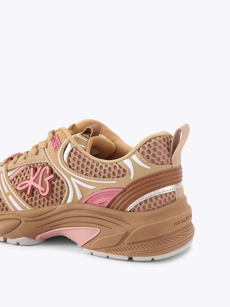 KG Kurt Geiger Brown Lexie Trainers - Image 5 of 5