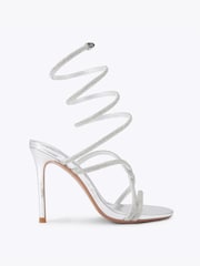KG Kurt Geiger Silver Sloane Sandals - Image 1 of 4
