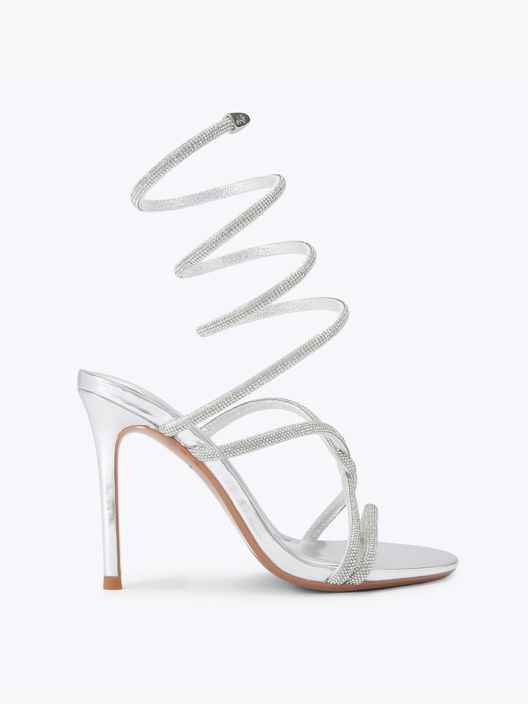 KG Kurt Geiger Silver Sloane Sandals - Image 1 of 4
