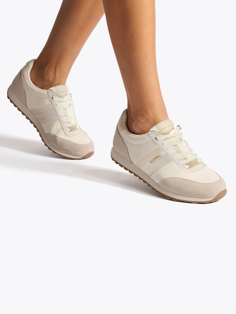 Carvela White Mio Trainers - Image 1 of 1
