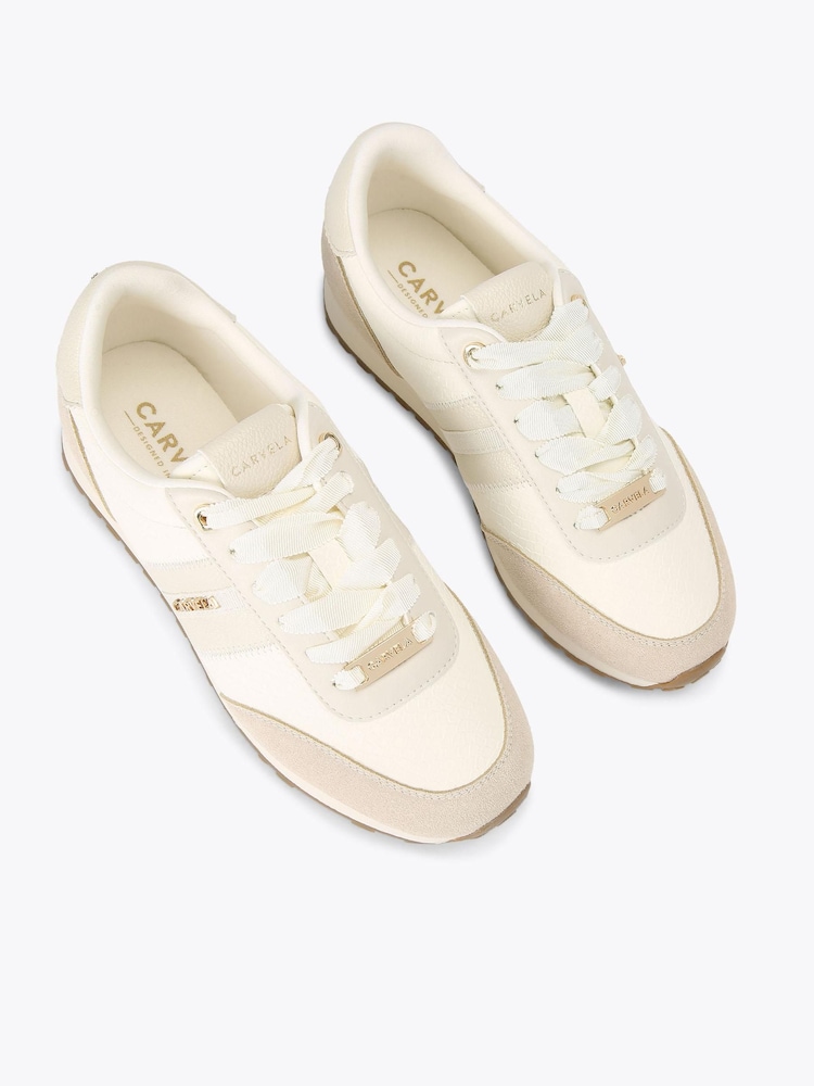 Carvela White Mio Trainers - Image 2 of 5 Carvela White Mio Trainers - Image 2 of 5