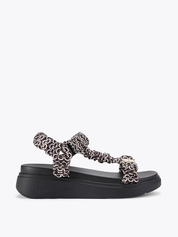 Carvela Black Novara Flatform Sandals - Image 1 of 4