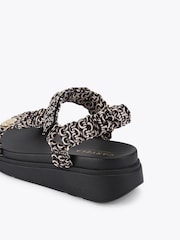 Carvela Black Novara Flatform Sandals - Image 3 of 4