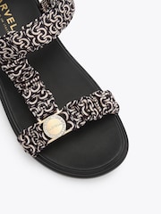 Carvela Black Novara Flatform Sandals - Image 4 of 4