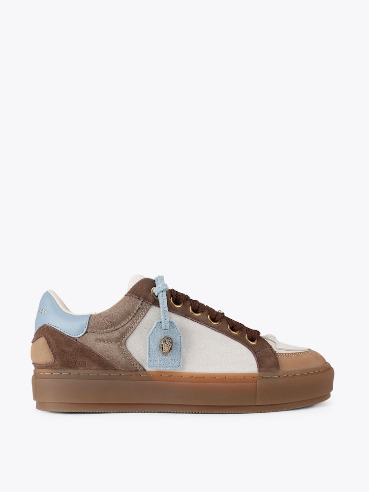 Kurt Geiger London Brown Southbank Tag Trainers - Image 1 of 5