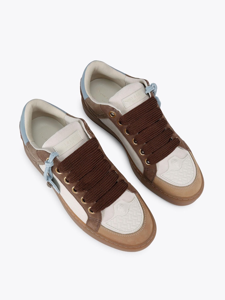 Kurt Geiger London Brown Southbank Tag Trainers - Image 2 of 5