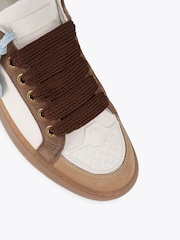 Kurt Geiger London Brown Southbank Tag Trainers - Image 3 of 5