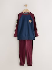 Navy/Ecru Apres Ski Graphic Long Sleeve Jogger Pyjamas Set 3 Pack (3-16yrs) - Image 3 of 7