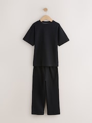 Grey/Stone/Black Short Sleeve Jogger Pyjamas 3 Pack (3-16yrs) - Image 2 of 7