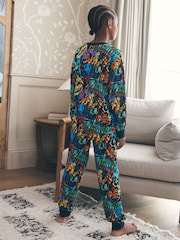 Multi Graffiti Single Jogger Pyjamas (3-16yrs) - Image 3 of 9