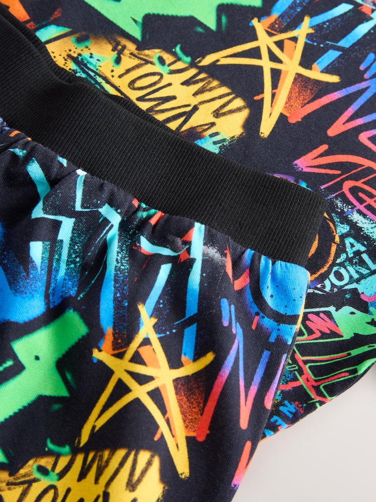 Multi Graffiti Single Jogger Pyjamas (3-16yrs) - Image 9 of 9 Multi Graffiti Single Jogger Pyjamas (3-16yrs) - Image 9 of 9
