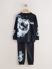 Black/Silver Football - Pyjama à manches longues 2 Pack (3-16ans) - Image 2 de 6