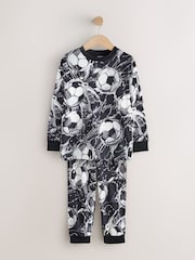 Black/Silver Football - Pyjama à manches longues 2 Pack (3-16ans) - Image 4 de 6