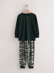 Green/Grey/Blue Camo Long Sleeve Pyjamas 3 Pack (3-16yrs) - Image 2 of 7
