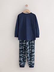 Green/Grey/Blue Camo Long Sleeve Pyjamas 3 Pack (3-16yrs) - Image 4 of 7