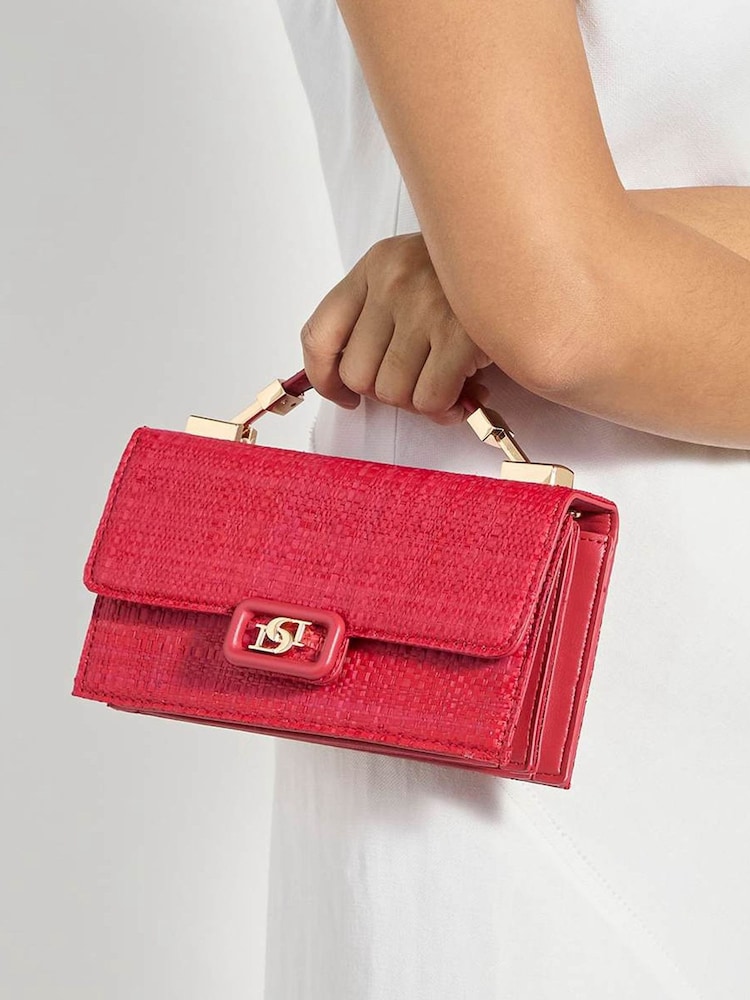 Dune London Bright Pink Skilled Top Handle Micro Bag - Image 1 of 5