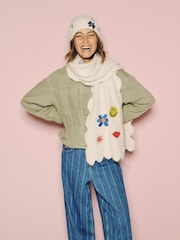 Eleanor Bowmer Cream Knitted Beanie - Image 2 of 7