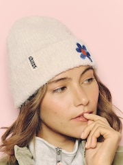Eleanor Bowmer Cream Knitted Beanie - Image 4 of 7