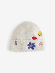 Eleanor Bowmer Cream Knitted Beanie - Image 5 of 7