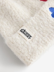 Eleanor Bowmer Cream Knitted Beanie - Image 6 of 7