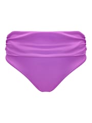 Pour Moi Ultraviolet Roll Top Free Spirit Bikini Bottoms - Image 3 of 4