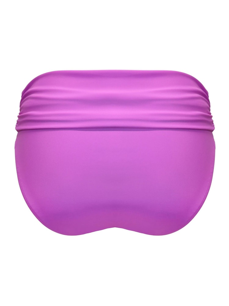 Pour Moi Ultraviolet Roll Top Free Spirit Bikini Bottoms - Image 4 of 4 Pour Moi Ultraviolet Roll Top Free Spirit Bikini Bottoms - Image 4 of 4