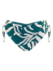 Pour Moi Teal/White Adjustable Madrid Bikini Bottoms - Image 3 of 4