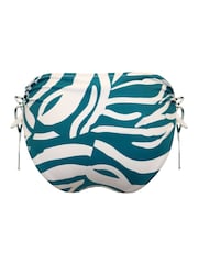 Pour Moi Teal/White Adjustable Madrid Bikini Bottoms - Image 4 of 4