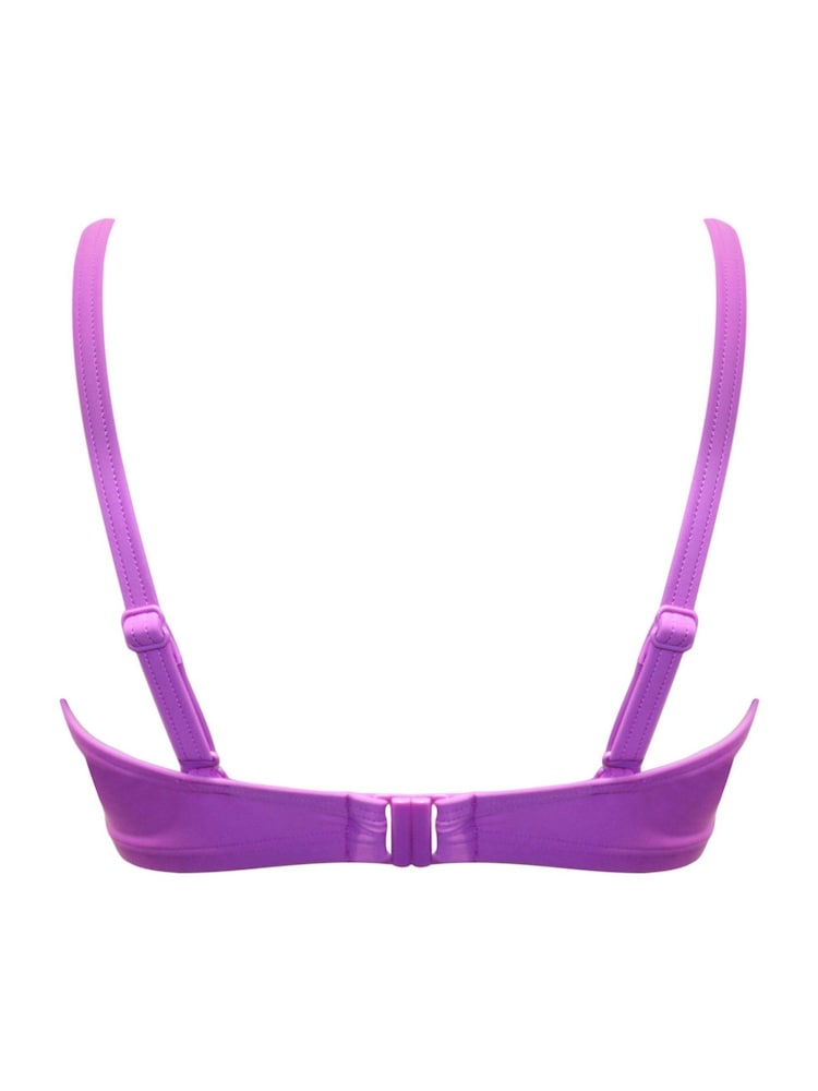 Pour Moi Ultraviolet Padded Free Spirit Bikini Top - Image 4 of 4 Pour Moi Ultraviolet Padded Free Spirit Bikini Top - Image 4 of 4