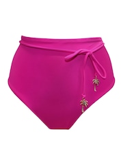 Pour Moi Pink High Waist Madrid Bikini Bottoms - Image 3 of 4