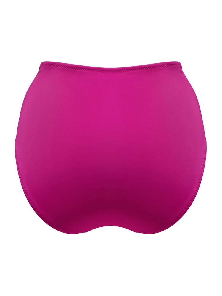 Pour Moi Pink High Waist Madrid Bikini Bottoms - Image 4 of 4